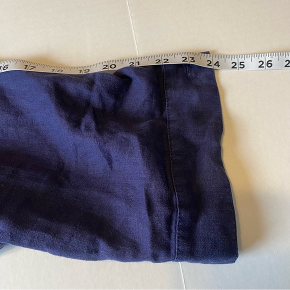 Michael Stars Jean Linen Jacket 100% Woven Linen 3XL in Blue (Nocturnal) - Picture 12 of 13